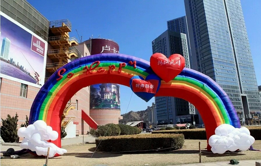 深圳彩虹充气拱门